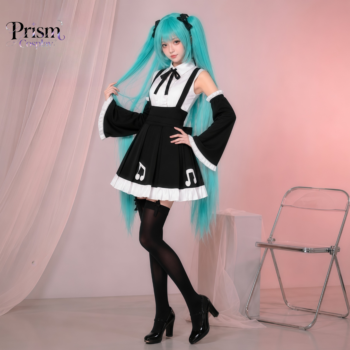 Anime Cosplay Miku - زي ميكو من Project DIVA: ملابس
