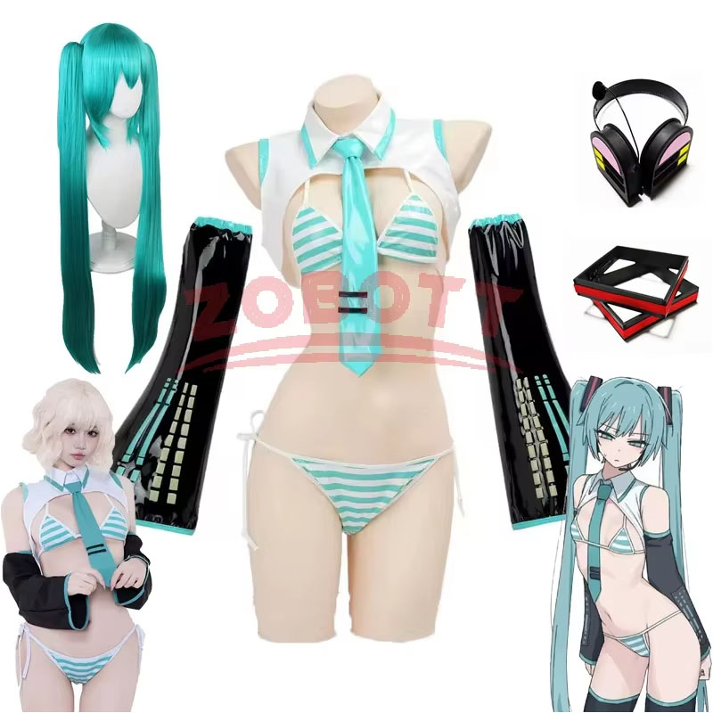 Anime Cosplay Miku - أزياء تنكرية لشخصية ميكو من الأنمي،