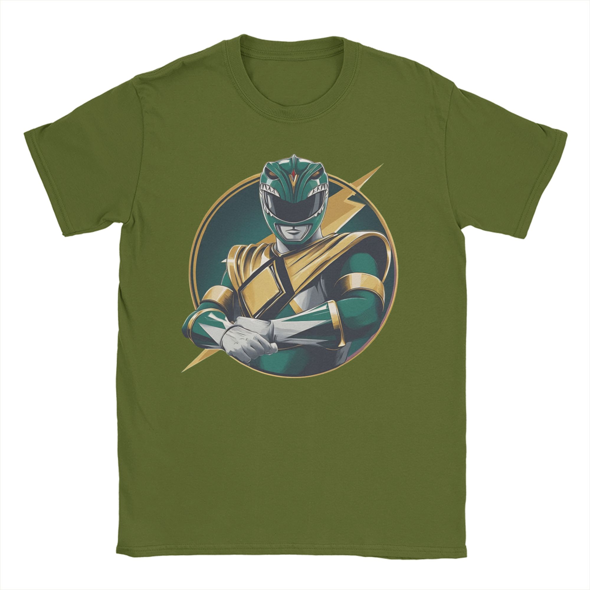 تي شيرت Green Power Rangers لل - مراجعة Anime Cosplay Ideas Male وسعره