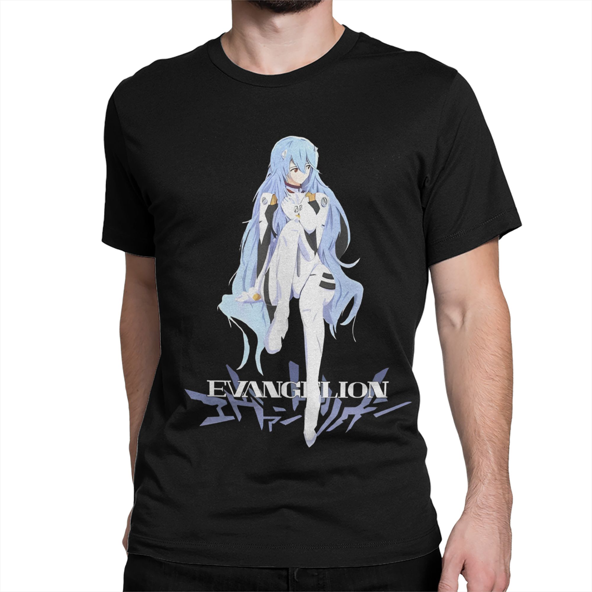 تي شيرت EVA Rei Ayanami للرجال - مراجعة Anime Cosplay Ideas Male وسعره