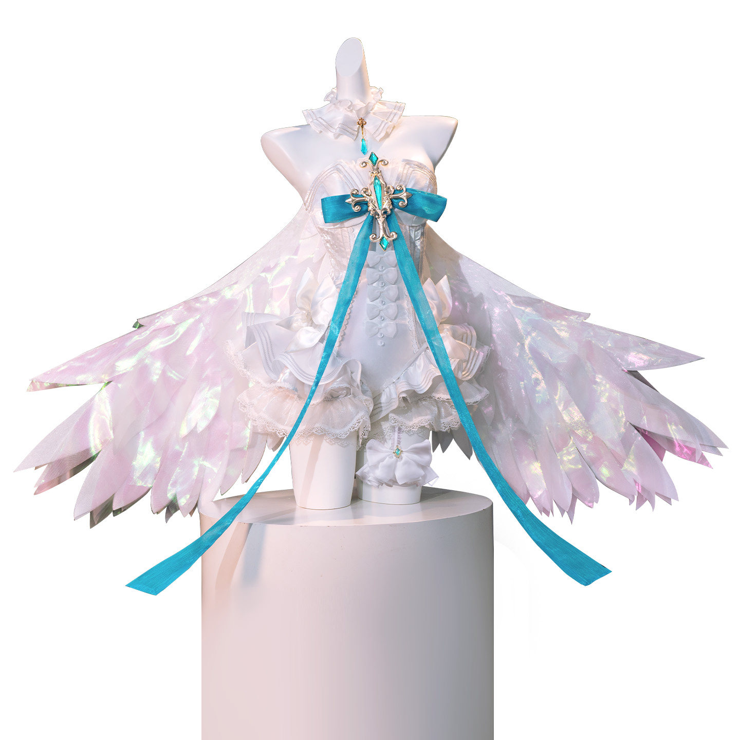 زي تنكري ميكو أنيق بأجنحة ملائ - مراجعة Anime Cosplay Miku وسعره