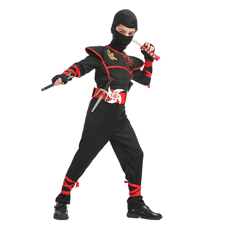زي نينجا الفاخر للأولاد مع ملح - مراجعة Anime Cosplay Ideas Male وسعره